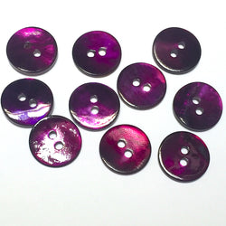 Dark Purple 11/16" Pearl Shell 2-hole Button, Pack of 4   #300974D