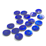 1/2" Cobalt Blue Pearl Shell 2-hole Button, PER BUTTON   #241113-D
