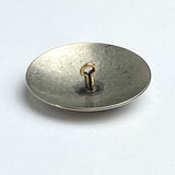 Re-Stocked, Agave Flower 1.5" Concho Button, 1-1/2", Plain Border, Silver Metal, Shank Back #SW-221