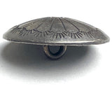 Southwest Sunflower 13/16" Dark Gray Antique Finish, No Shine, Shank Back Button #SW-14