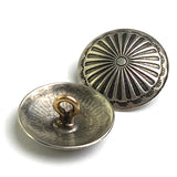 Re-Stocked - Agave Flower 5/8" Concho Button Southwest Shank Back, Nickel Silver   #SW-225