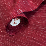 Remnant, Cranberry Wine Lightning Vintage Kimono Silk 14" x 60" Piece  #257