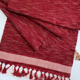 Remnant, Cranberry Wine Lightning Vintage Kimono Silk 14" x 60" Piece  #257