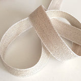 Linen Ribbon, Natural Flax, 4 widths, by the Yard