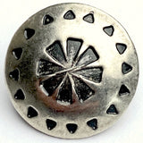 Southwest "Wreath" Concho Button 5/8" Nickel Silver  #SW-74