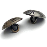 Small 'Antique' Dark Silver Zia Symbol 1/2" Concho Button  #SW-250