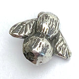 Bee Button, 1/2" Pewter, 12mm, from Green Girl Studios #G338