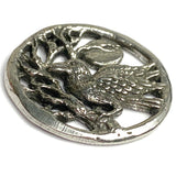 Raven Filigree Pewter Sew-Down, Large 1.5" from Green Girl Studios #506