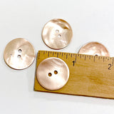 Re-Stocked, 7/8" Pale Pink Pearl Shell 2-hole Button 23mm, Per Button,  #484-D