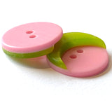 Crescent Moon, Green with Pink Sky 13/16"    #1510