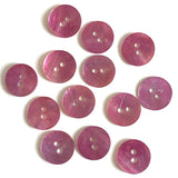 Re-Stocked, 1/2" Pink Lilac Semi-Rustic Pearl Shell 2-hole, Per Button #184-D