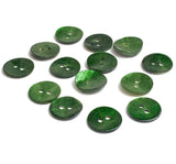 Re-Stocked, 1/2" Dark Emerald Green Pearl Shell Button, 2-hole 13mm, Per Button   #190-D