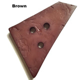 SALE $1.75! Giant Faux Wood Trapezoid Button with 3 holes, Pick Your Color, 2-3/4".