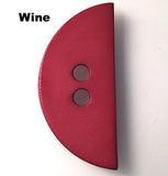 Large Half Circle Button in 3 colors 2"