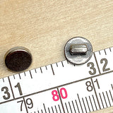 Tiny Silver Spot Button 5/16" #SWC-94