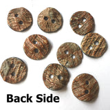 Last Ones, Dancing Platinum Rainbow Shell 1/2" Buttons, 2-Hole Pack of 12   #23-620