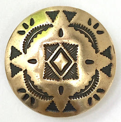 Star Blanket Southwest Brass Button 1", # SW-35