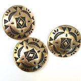 Star Blanket Southwest Brass Button 1", # SW-35