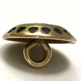 Small Brass Concho Button w. 'Wreath' Design 1/2"  #SW-8