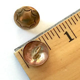 Tiny Morning Star Shiny Brass 1/2" Concho Button    # WN22B