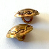 Tiny Morning Star Shiny Brass 1/2" Concho Button    # WN22B