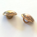Tiny Morning Star Shiny Brass 1/2" Concho Button    # WN22B