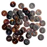 Re-Stocked, Tortoise Shell Translucent Shell Button from Japan, 9/16", TWENTY for $7.00  #KB-913