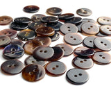 Re-Stocked, Tortoise Shell Translucent Shell Button from Japan, 9/16", TWENTY for $7.00  #KB-913