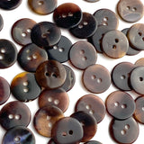 Re-Stocked, Tortoise Shell Translucent Shell Button from Japan, 9/16", TWENTY for $7.00  #KB-913