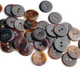 Re-Stocked, Tortoise Shell Translucent Shell Button from Japan, 9/16", TWENTY for $7.00  #KB-913