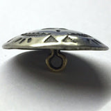 Star Blanket Southwest STERLING Silver Shank Back Button, 1", SW-55