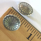 Small Sunflower Southwest Button 1/2" Nickel Silver,  Shank Back, #SW-51
