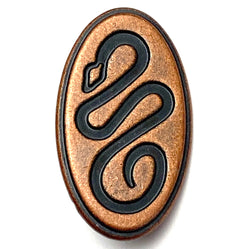Southwest Snake Copper 1" Oval  #SWC-101