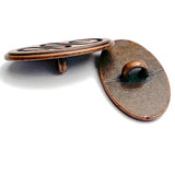 Southwest Snake Copper 1" Oval  #SWC-101