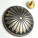Mesa Sunflower 1.5" Screw-Back Concho 1-1/2" Nickel Silver  # SW-227