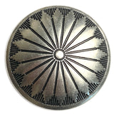 Mesa Sunflower 1.5" Screw-Back Concho 1-1/2" Nickel Silver  # SW-227