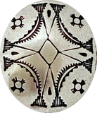 Four Rivers Oval Shank Back Concho Button 1-3/8"x 1-1/8"   #SW-233