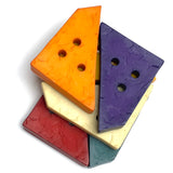 SALE $1.75! Giant Faux Wood Trapezoid Button with 3 holes, Pick Your Color, 2-3/4".
