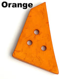 SALE $1.75! Giant Faux Wood Trapezoid Button with 3 holes, Pick Your Color, 2-3/4".
