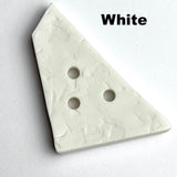 SALE $1.75! Giant Faux Wood Trapezoid Button with 3 holes, Pick Your Color, 2-3/4".