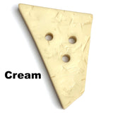 SALE $1.75! Giant Faux Wood Trapezoid Button with 3 holes, Pick Your Color, 2-3/4".