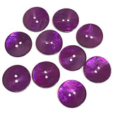 Re-Stocked, Dark Purple 7/8" Pearl Shell 23mm 2-hole Button, Per Button, # 481-D