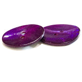 Re-Stocked, Dark Purple 7/8" Pearl Shell 23mm 2-hole Button, Per Button, # 481-D