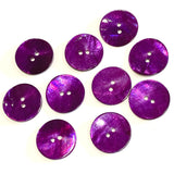 Re-Stocked, Dark Purple 7/8" Pearl Shell 23mm 2-hole Button, Per Button, # 481-D