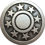 Eight Stars Metal Button 13/16" #SWC-5