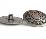 Eight Stars Metal Button 13/16" #SWC-5