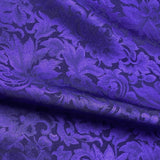 Running Low, Hyacinth Purple Silk Baroque Jacquard, 45" Wide By the Yard. #613