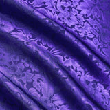 Running Low, Hyacinth Purple Silk Baroque Jacquard, 45" Wide By the Yard. #613
