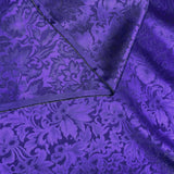 Running Low, Hyacinth Purple Silk Baroque Jacquard, 45" Wide By the Yard. #613