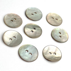 Beige Velvet Pastel Rainbow Agoya Shell 5/8" 2-hole Button, Pack of 8 for $7.20   #SK-1215